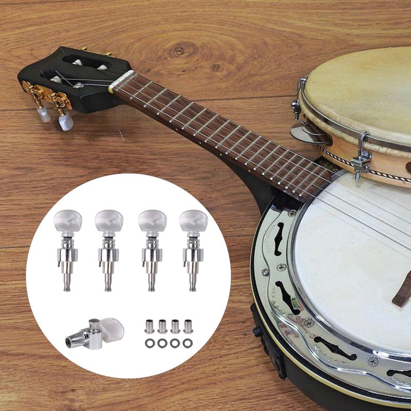 Homeswitch 5-pack of zinc alloy banjo tuning nails for banjo gear head with 4 nuts + 4 washers - Image 5